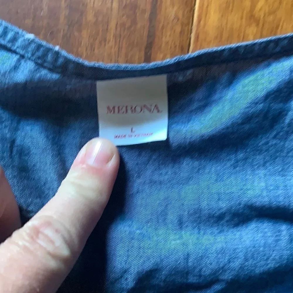 Merona Blue coverup 100% cotton